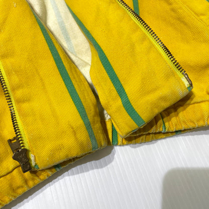【現状渡し品】【メンズ】 POLO by RALPH LAUREN ポロ バイ ラルフローレン 90's STRIPE SWINGTOP 90年代 ストライプ スウィングトップ ジャケット ライトアウター 145-260915-yo-04-teih サイズ：XL カラー：イエロー/グリーン 万代Net店