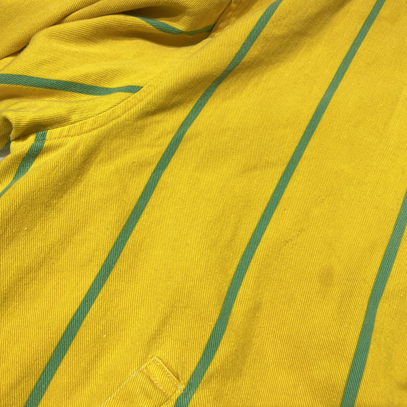 【現状渡し品】【メンズ】 POLO by RALPH LAUREN ポロ バイ ラルフローレン 90's STRIPE SWINGTOP 90年代 ストライプ スウィングトップ ジャケット ライトアウター 145-260915-yo-04-teih サイズ：XL カラー：イエロー/グリーン 万代Net店