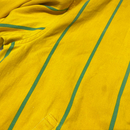 【現状渡し品】【メンズ】 POLO by RALPH LAUREN ポロ バイ ラルフローレン 90's STRIPE SWINGTOP 90年代 ストライプ スウィングトップ ジャケット ライトアウター 145-260915-yo-04-teih サイズ：XL カラー：イエロー/グリーン 万代Net店