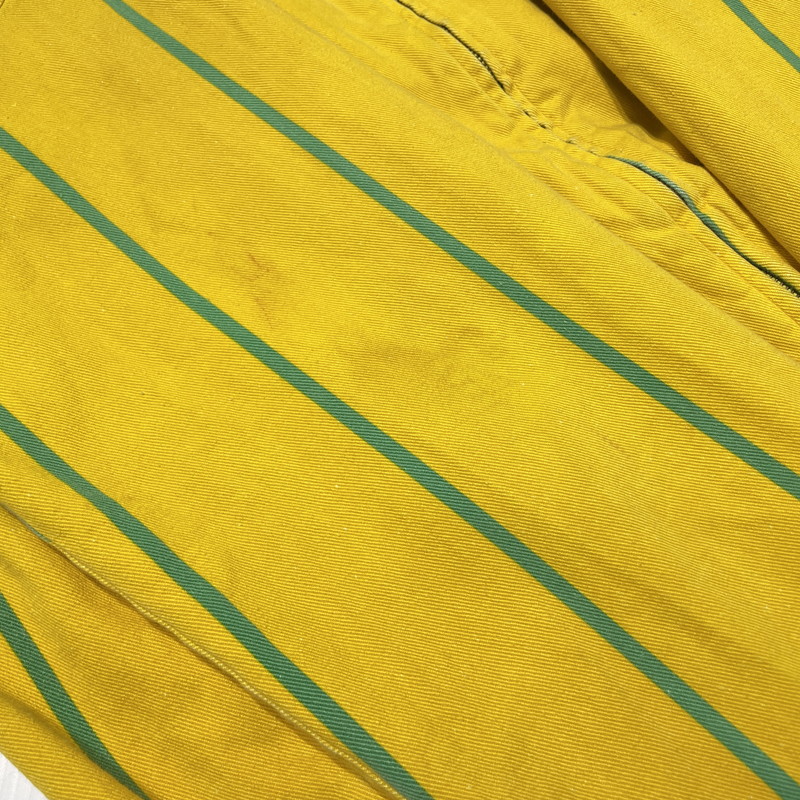 【現状渡し品】【メンズ】 POLO by RALPH LAUREN ポロ バイ ラルフローレン 90's STRIPE SWINGTOP 90年代 ストライプ スウィングトップ ジャケット ライトアウター 145-260915-yo-04-teih サイズ：XL カラー：イエロー/グリーン 万代Net店