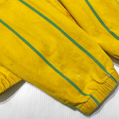 【現状渡し品】【メンズ】 POLO by RALPH LAUREN ポロ バイ ラルフローレン 90's STRIPE SWINGTOP 90年代 ストライプ スウィングトップ ジャケット ライトアウター 145-260915-yo-04-teih サイズ：XL カラー：イエロー/グリーン 万代Net店