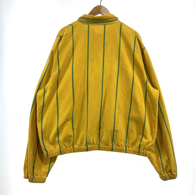 【現状渡し品】【メンズ】 POLO by RALPH LAUREN ポロ バイ ラルフローレン 90's STRIPE SWINGTOP 90年代 ストライプ スウィングトップ ジャケット ライトアウター 145-260915-yo-04-teih サイズ：XL カラー：イエロー/グリーン 万代Net店