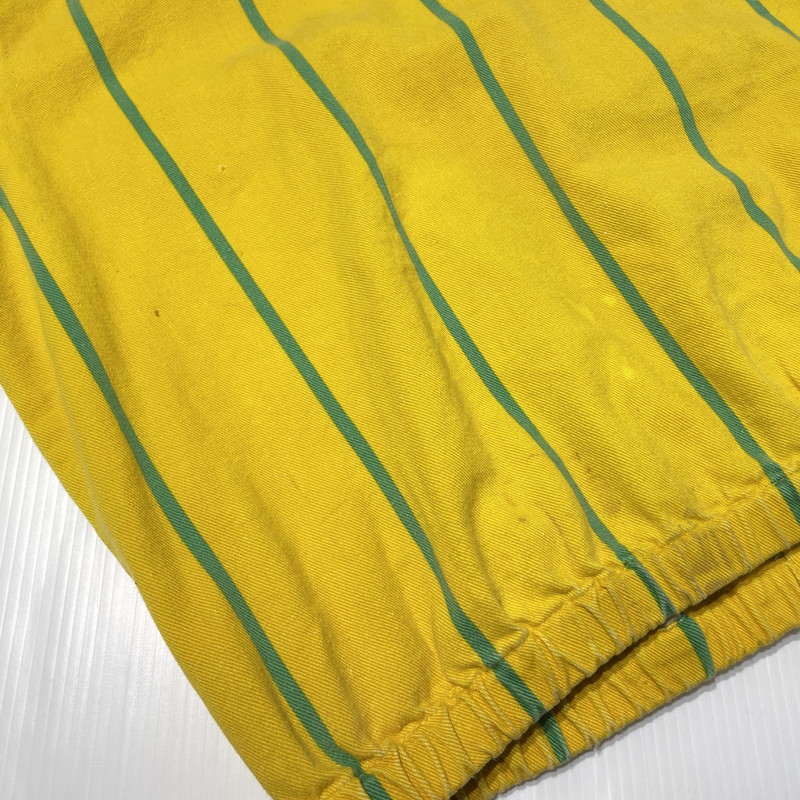 【現状渡し品】【メンズ】 POLO by RALPH LAUREN ポロ バイ ラルフローレン 90's STRIPE SWINGTOP 90年代 ストライプ スウィングトップ ジャケット ライトアウター 145-260915-yo-04-teih サイズ：XL カラー：イエロー/グリーン 万代Net店