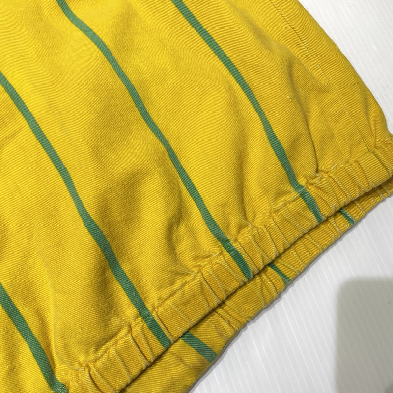 【現状渡し品】【メンズ】 POLO by RALPH LAUREN ポロ バイ ラルフローレン 90's STRIPE SWINGTOP 90年代 ストライプ スウィングトップ ジャケット ライトアウター 145-260915-yo-04-teih サイズ：XL カラー：イエロー/グリーン 万代Net店