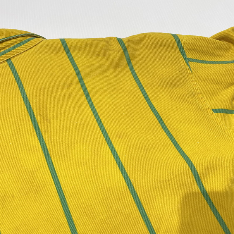 【現状渡し品】【メンズ】 POLO by RALPH LAUREN ポロ バイ ラルフローレン 90's STRIPE SWINGTOP 90年代 ストライプ スウィングトップ ジャケット ライトアウター 145-260915-yo-04-teih サイズ：XL カラー：イエロー/グリーン 万代Net店