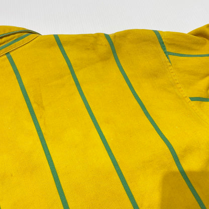 【現状渡し品】【メンズ】 POLO by RALPH LAUREN ポロ バイ ラルフローレン 90's STRIPE SWINGTOP 90年代 ストライプ スウィングトップ ジャケット ライトアウター 145-260915-yo-04-teih サイズ：XL カラー：イエロー/グリーン 万代Net店