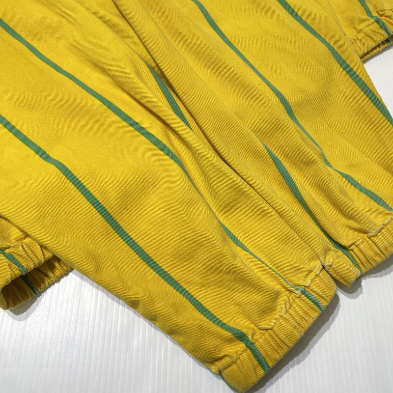 【現状渡し品】【メンズ】 POLO by RALPH LAUREN ポロ バイ ラルフローレン 90's STRIPE SWINGTOP 90年代 ストライプ スウィングトップ ジャケット ライトアウター 145-260915-yo-04-teih サイズ：XL カラー：イエロー/グリーン 万代Net店