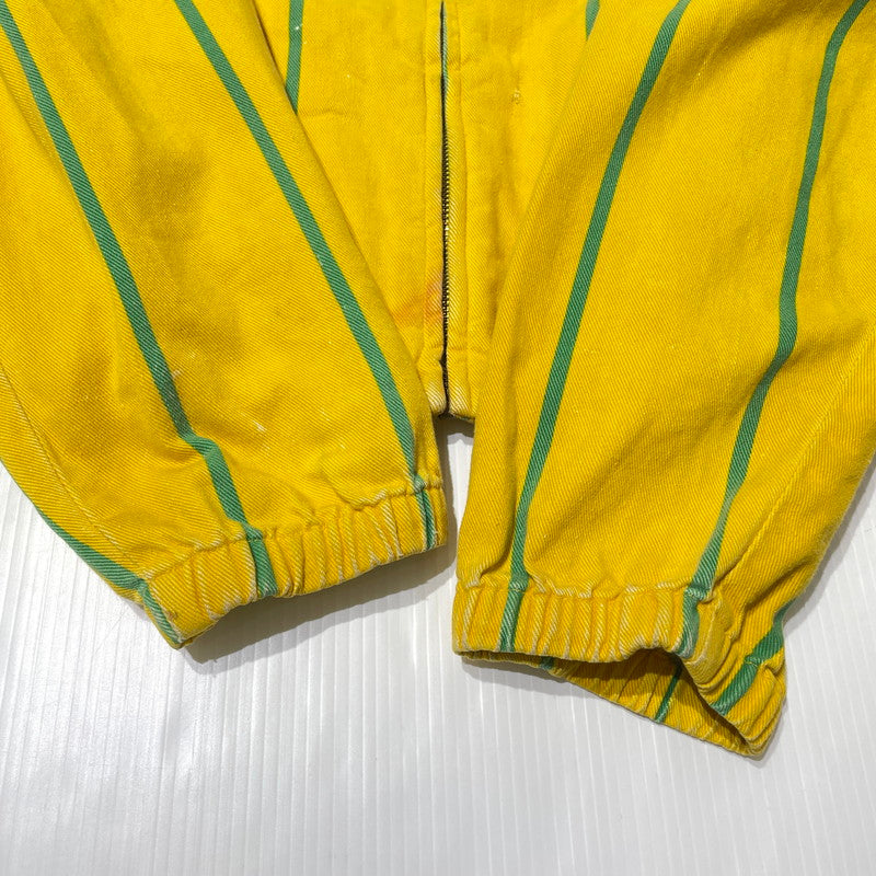 【現状渡し品】【メンズ】 POLO by RALPH LAUREN ポロ バイ ラルフローレン 90's STRIPE SWINGTOP 90年代 ストライプ スウィングトップ ジャケット ライトアウター 145-260915-yo-04-teih サイズ：XL カラー：イエロー/グリーン 万代Net店
