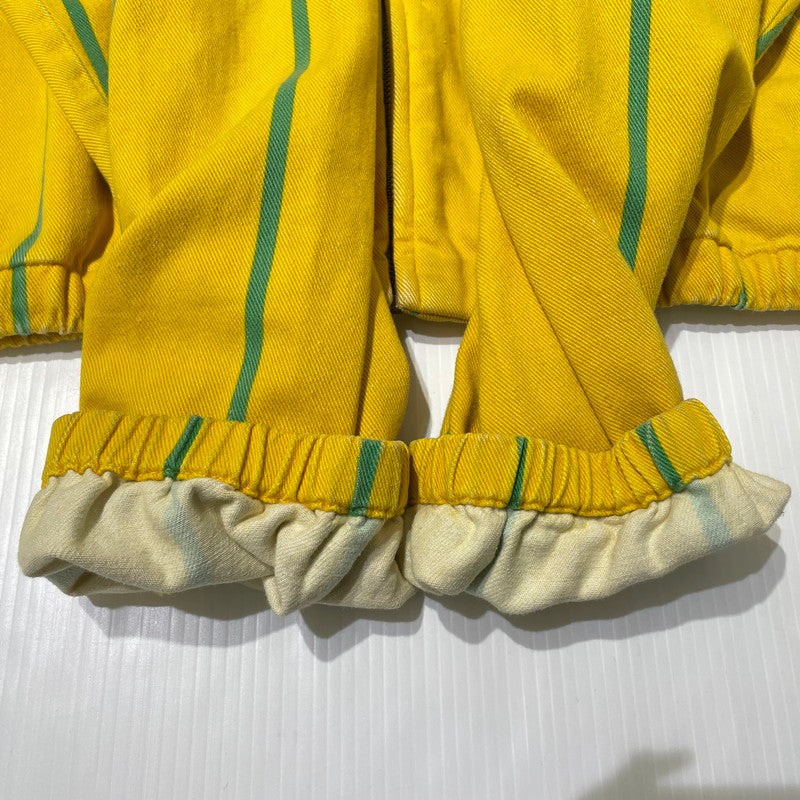 【現状渡し品】【メンズ】 POLO by RALPH LAUREN ポロ バイ ラルフローレン 90's STRIPE SWINGTOP 90年代 ストライプ スウィングトップ ジャケット ライトアウター 145-260915-yo-04-teih サイズ：XL カラー：イエロー/グリーン 万代Net店