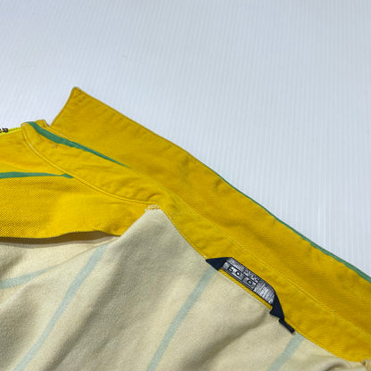 【現状渡し品】【メンズ】 POLO by RALPH LAUREN ポロ バイ ラルフローレン 90's STRIPE SWINGTOP 90年代 ストライプ スウィングトップ ジャケット ライトアウター 145-260915-yo-04-teih サイズ：XL カラー：イエロー/グリーン 万代Net店