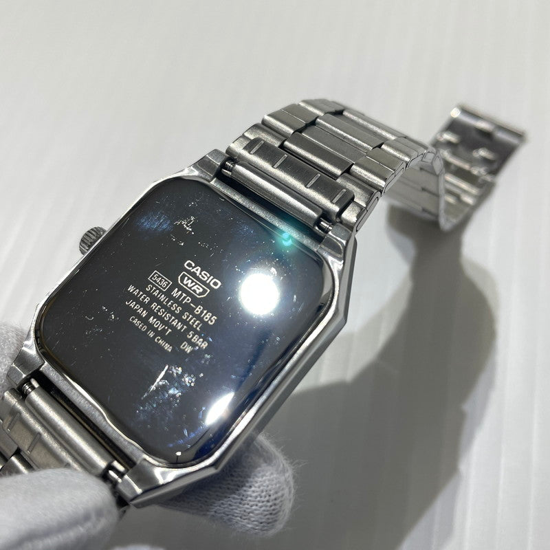 【中古品】【メンズ】 CASIO カシオ STANDARD MEN MTP-B185 スタンダード メンズ 腕時計 197-260924-yo-02-teih カラー：シルバー 万代Net店