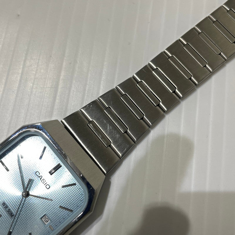 【中古品】【メンズ】 CASIO カシオ STANDARD MEN MTP-B185 スタンダード メンズ 腕時計 197-260924-yo-02-teih カラー：シルバー 万代Net店