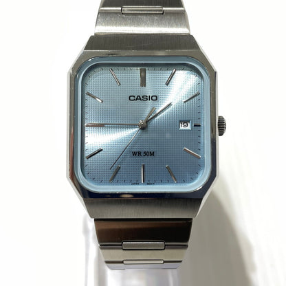 【中古品】【メンズ】 CASIO カシオ STANDARD MEN MTP-B185 スタンダード メンズ 腕時計 197-260924-yo-02-teih カラー：シルバー 万代Net店