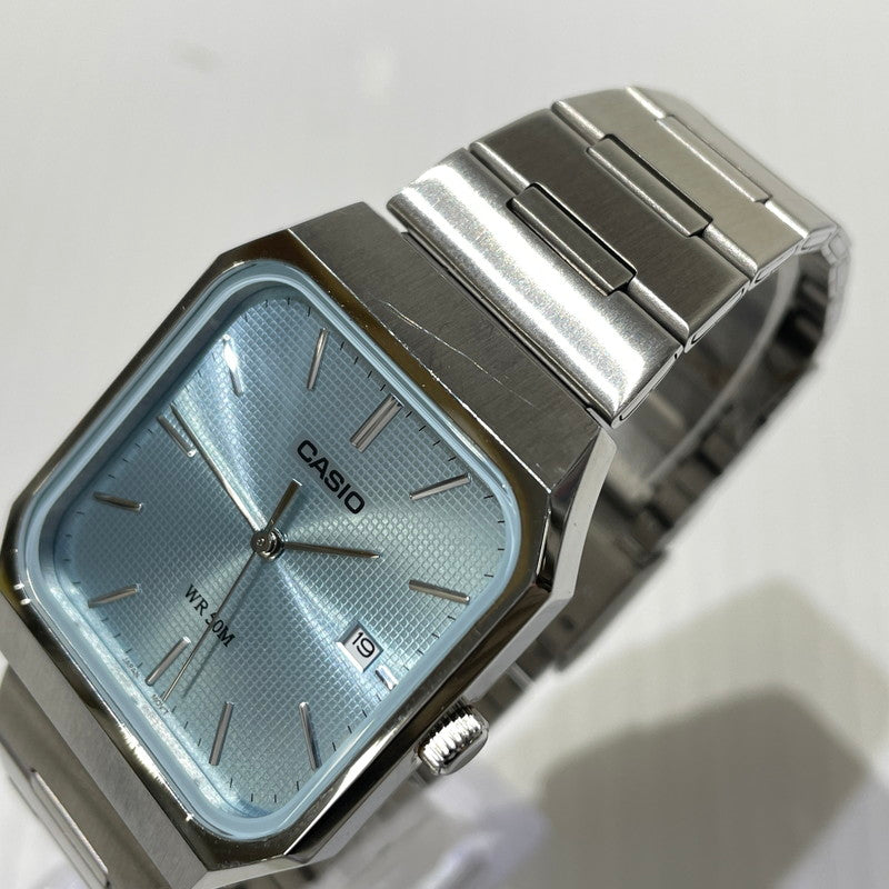 【中古品】【メンズ】 CASIO カシオ STANDARD MEN MTP-B185 スタンダード メンズ 腕時計 197-260924-yo-02-teih カラー：シルバー 万代Net店