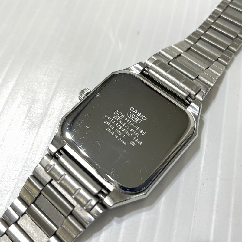 【中古品】【メンズ】 CASIO カシオ STANDARD MEN MTP-B185 スタンダード メンズ 腕時計 197-260924-yo-02-teih カラー：シルバー 万代Net店