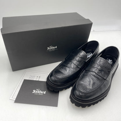 【中古品】【メンズ】 KEN FORD ケンフォード EMBOSSED LOAFERS BLACK PAISLEY MADE IN JAPAN K037 エンボスローファー ブラックペイズリー ローファー 靴 日本製 164-260923-ss-04-teih サイズ：26cm※箱付き カラー：ブラックペイズリー 万代Net店