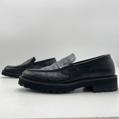 【中古品】【メンズ】 KEN FORD ケンフォード EMBOSSED LOAFERS BLACK PAISLEY MADE IN JAPAN K037 エンボスローファー ブラックペイズリー ローファー 靴 日本製 164-260923-ss-04-teih サイズ：26cm※箱付き カラー：ブラックペイズリー 万代Net店