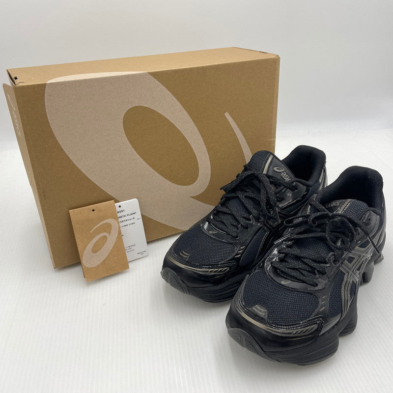 【中古品】【メンズ】 ASICS アシックス GEL-KINETIC FLUENT MADE IN VIETNAM 1203A591-003 ゲルキネティックフルエント スニーカー 靴 ベトナム製 162-260923-ss-03-teih サイズ：26.5cm※箱付き カラー：ブラック 万代Net店