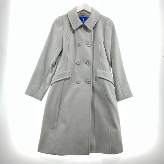 【現状渡し品】【レディース】 BLUE LABEL CRESTBRIDGE ブルーレーベル・クレストブリッジ WOOL COAT 55B05-884-71 ウールコート アウター 169-260915-yo-05-teih サイズ：36 カラー：ライトブルー 万代Net店
