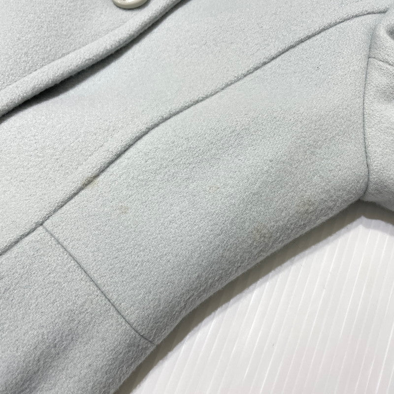 【現状渡し品】【レディース】 BLUE LABEL CRESTBRIDGE ブルーレーベル・クレストブリッジ WOOL COAT 55B05-884-71 ウールコート アウター 169-260915-yo-05-teih サイズ：36 カラー：ライトブルー 万代Net店