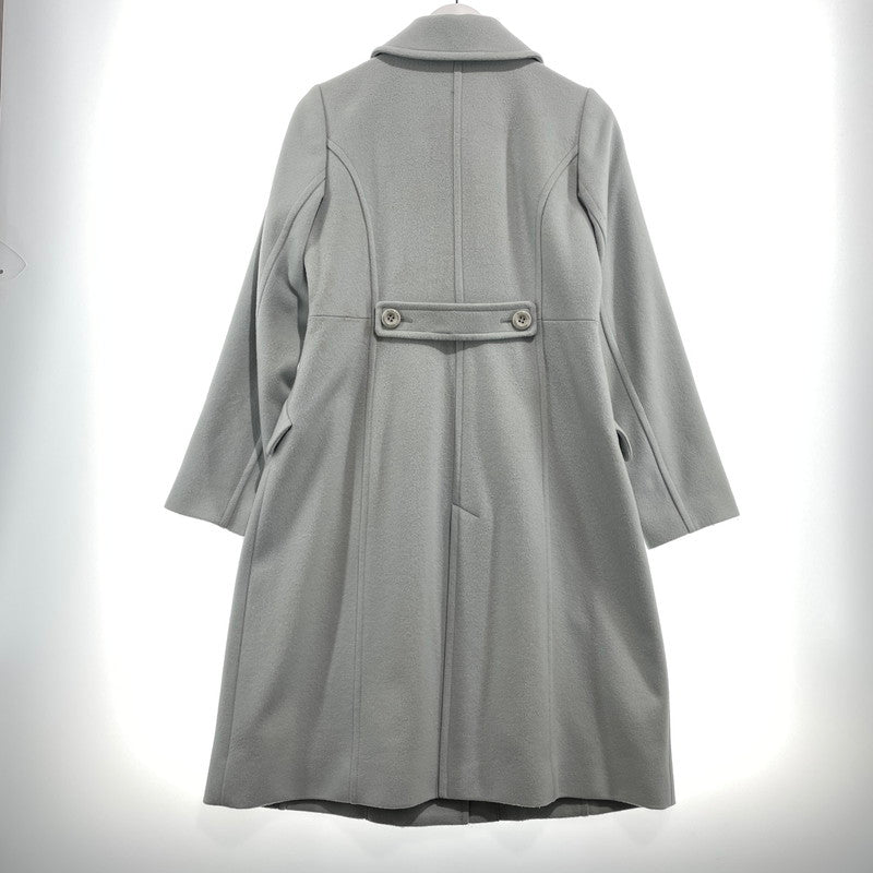 【現状渡し品】【レディース】 BLUE LABEL CRESTBRIDGE ブルーレーベル・クレストブリッジ WOOL COAT 55B05-884-71 ウールコート アウター 169-260915-yo-05-teih サイズ：36 カラー：ライトブルー 万代Net店