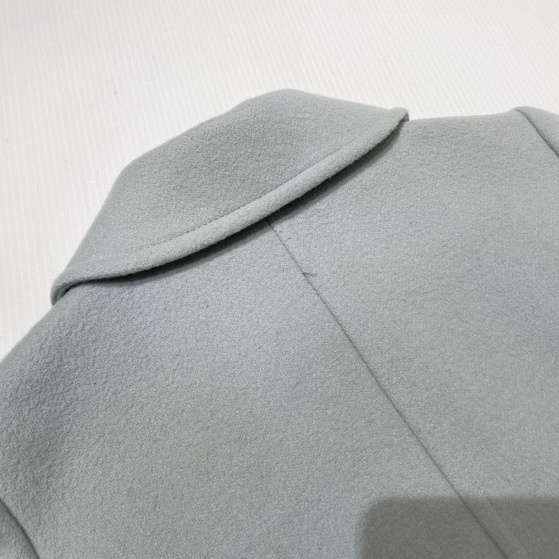 【現状渡し品】【レディース】 BLUE LABEL CRESTBRIDGE ブルーレーベル・クレストブリッジ WOOL COAT 55B05-884-71 ウールコート アウター 169-260915-yo-05-teih サイズ：36 カラー：ライトブルー 万代Net店