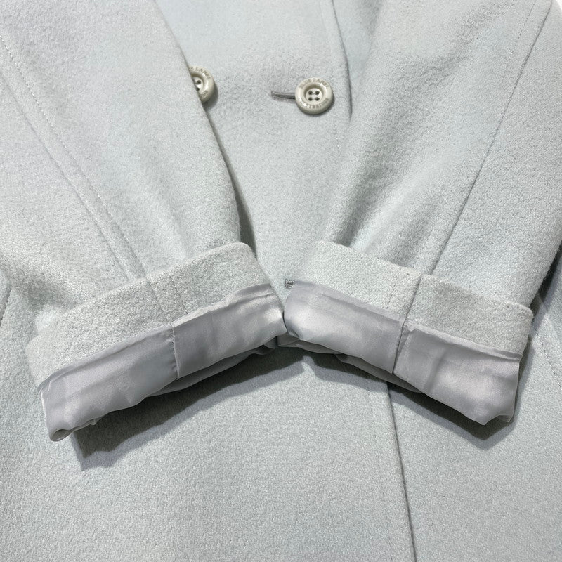 【現状渡し品】【レディース】 BLUE LABEL CRESTBRIDGE ブルーレーベル・クレストブリッジ WOOL COAT 55B05-884-71 ウールコート アウター 169-260915-yo-05-teih サイズ：36 カラー：ライトブルー 万代Net店