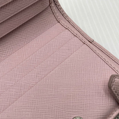 【現状渡し品】【レディース】 PRADA プラダ SAFFIANO TRIANGLE WALLET 1ML050 サフィアーノ トライアングル ウォレット 二つ折り財布 181-260924-yo-06-teih カラー：ピンク 万代Net店