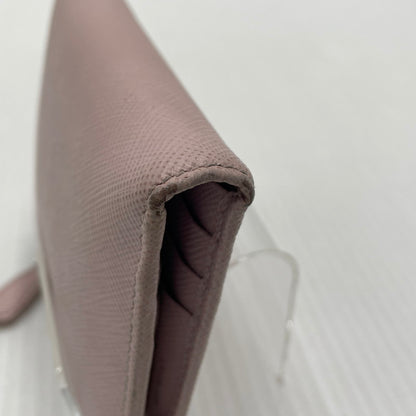 【現状渡し品】【レディース】 PRADA プラダ SAFFIANO TRIANGLE WALLET 1ML050 サフィアーノ トライアングル ウォレット 二つ折り財布 181-260924-yo-06-teih カラー：ピンク 万代Net店