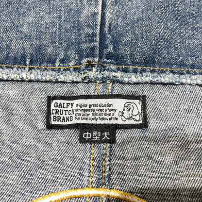 【中古品】【メンズ/レディース】 GALFY ガルフィー ぐるグニャ デニムパーカー 153073 長袖 トップス ジップパーカー 170-260915-yo-06-teih サイズ：中型犬 カラー：インディゴ 万代Net店