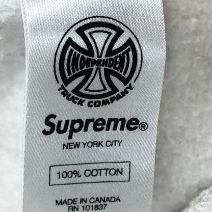 【中古品】【メンズ】 SUPREME シュプリーム × INDEPENDENT インディペンデント 15AW FUCK THE REST HOODIE 2015年秋冬 ファック ザ リスト フーディ プルオーバーパーカー 149-260918-sa-16-teih サイズ：M カラー：グレー 万代Net店
