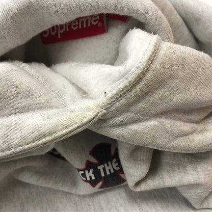 【中古品】【メンズ】 SUPREME シュプリーム × INDEPENDENT インディペンデント 15AW FUCK THE REST HOODIE 2015年秋冬 ファック ザ リスト フーディ プルオーバーパーカー 149-260918-sa-16-teih サイズ：M カラー：グレー 万代Net店
