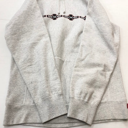 【中古品】【メンズ】 SUPREME シュプリーム × INDEPENDENT インディペンデント 15AW FUCK THE REST HOODIE 2015年秋冬 ファック ザ リスト フーディ プルオーバーパーカー 149-260918-sa-16-teih サイズ：M カラー：グレー 万代Net店