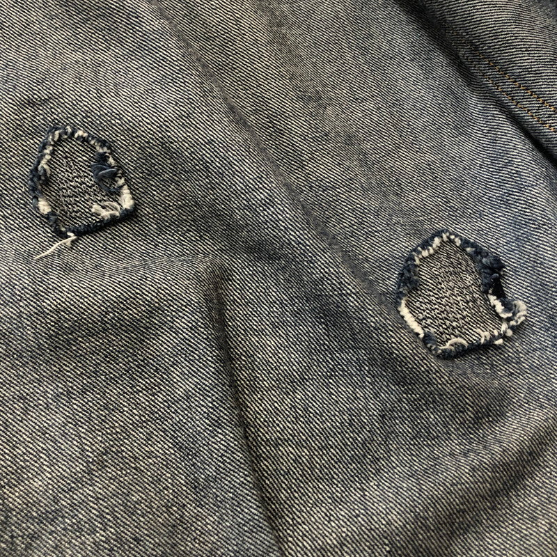 【現状渡し品】【メンズ】 SEQUEL シークウェル × FRAGMENT フラグメント 別注コラボ 21AW DENIM JACKET 2021秋冬 デニム ジャケット アウター 142-260918-sa-10-teih サイズ：L カラー：インディゴ 万代Net店
