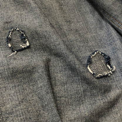 【現状渡し品】【メンズ】 SEQUEL シークウェル × FRAGMENT フラグメント 別注コラボ 21AW DENIM JACKET 2021秋冬 デニム ジャケット アウター 142-260918-sa-10-teih サイズ：L カラー：インディゴ 万代Net店