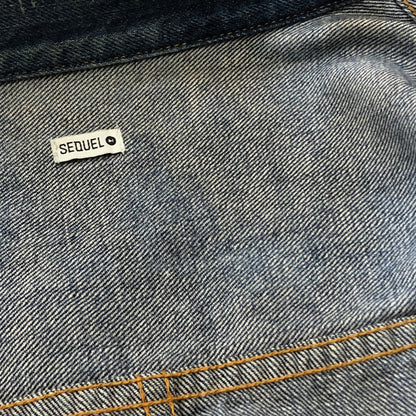 【現状渡し品】【メンズ】 SEQUEL シークウェル × FRAGMENT フラグメント 別注コラボ 21AW DENIM JACKET 2021秋冬 デニム ジャケット アウター 142-260918-sa-10-teih サイズ：L カラー：インディゴ 万代Net店