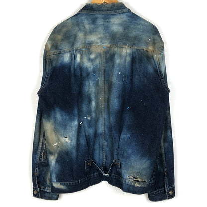 【現状渡し品】【メンズ】 SEQUEL シークウェル × FRAGMENT フラグメント 別注コラボ 21AW DENIM JACKET 2021秋冬 デニム ジャケット アウター 142-260918-sa-10-teih サイズ：L カラー：インディゴ 万代Net店