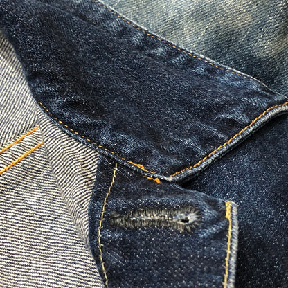 【現状渡し品】【メンズ】 SEQUEL シークウェル × FRAGMENT フラグメント 別注コラボ 21AW DENIM JACKET 2021秋冬 デニム ジャケット アウター 142-260918-sa-10-teih サイズ：L カラー：インディゴ 万代Net店