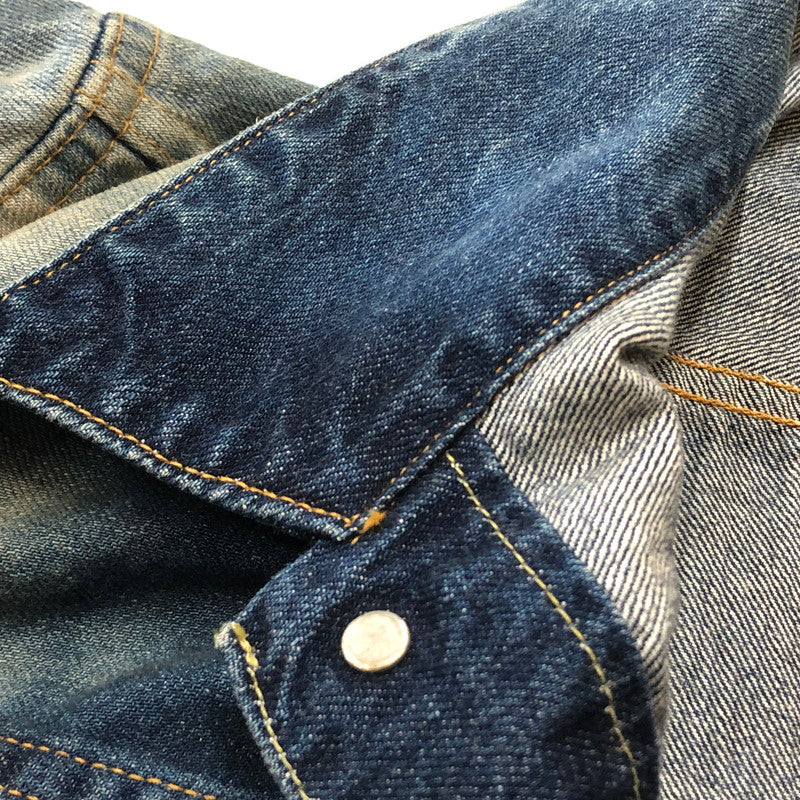 【現状渡し品】【メンズ】 SEQUEL シークウェル × FRAGMENT フラグメント 別注コラボ 21AW DENIM JACKET 2021秋冬 デニム ジャケット アウター 142-260918-sa-10-teih サイズ：L カラー：インディゴ 万代Net店