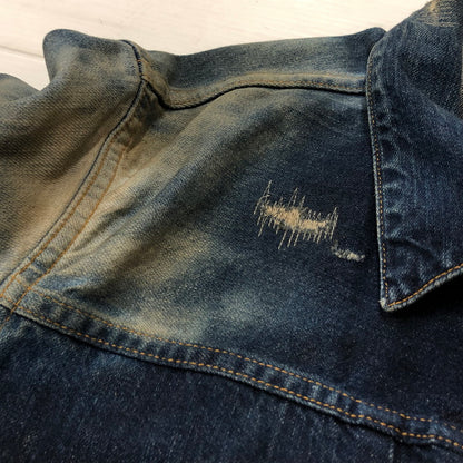 【現状渡し品】【メンズ】 SEQUEL シークウェル × FRAGMENT フラグメント 別注コラボ 21AW DENIM JACKET 2021秋冬 デニム ジャケット アウター 142-260918-sa-10-teih サイズ：L カラー：インディゴ 万代Net店