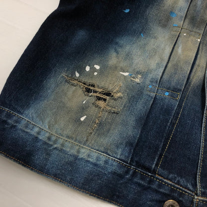 【現状渡し品】【メンズ】 SEQUEL シークウェル × FRAGMENT フラグメント 別注コラボ 21AW DENIM JACKET 2021秋冬 デニム ジャケット アウター 142-260918-sa-10-teih サイズ：L カラー：インディゴ 万代Net店