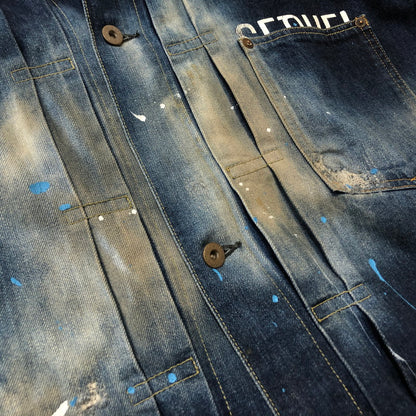 【現状渡し品】【メンズ】 SEQUEL シークウェル × FRAGMENT フラグメント 別注コラボ 21AW DENIM JACKET 2021秋冬 デニム ジャケット アウター 142-260918-sa-10-teih サイズ：L カラー：インディゴ 万代Net店