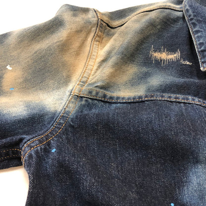 【現状渡し品】【メンズ】 SEQUEL シークウェル × FRAGMENT フラグメント 別注コラボ 21AW DENIM JACKET 2021秋冬 デニム ジャケット アウター 142-260918-sa-10-teih サイズ：L カラー：インディゴ 万代Net店