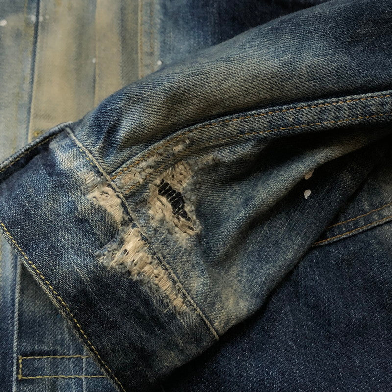 【現状渡し品】【メンズ】 SEQUEL シークウェル × FRAGMENT フラグメント 別注コラボ 21AW DENIM JACKET 2021秋冬 デニム ジャケット アウター 142-260918-sa-10-teih サイズ：L カラー：インディゴ 万代Net店