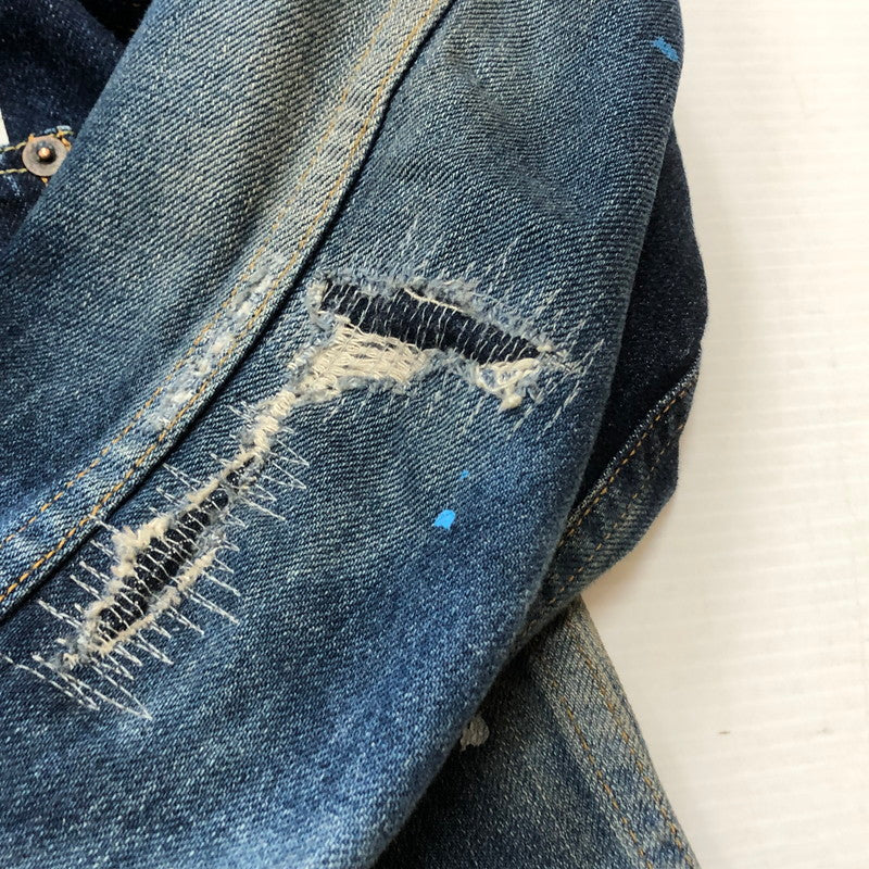 【現状渡し品】【メンズ】 SEQUEL シークウェル × FRAGMENT フラグメント 別注コラボ 21AW DENIM JACKET 2021秋冬 デニム ジャケット アウター 142-260918-sa-10-teih サイズ：L カラー：インディゴ 万代Net店
