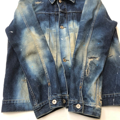 【現状渡し品】【メンズ】 SEQUEL シークウェル × FRAGMENT フラグメント 別注コラボ 21AW DENIM JACKET 2021秋冬 デニム ジャケット アウター 142-260918-sa-10-teih サイズ：L カラー：インディゴ 万代Net店