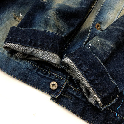 【現状渡し品】【メンズ】 SEQUEL シークウェル × FRAGMENT フラグメント 別注コラボ 21AW DENIM JACKET 2021秋冬 デニム ジャケット アウター 142-260918-sa-10-teih サイズ：L カラー：インディゴ 万代Net店