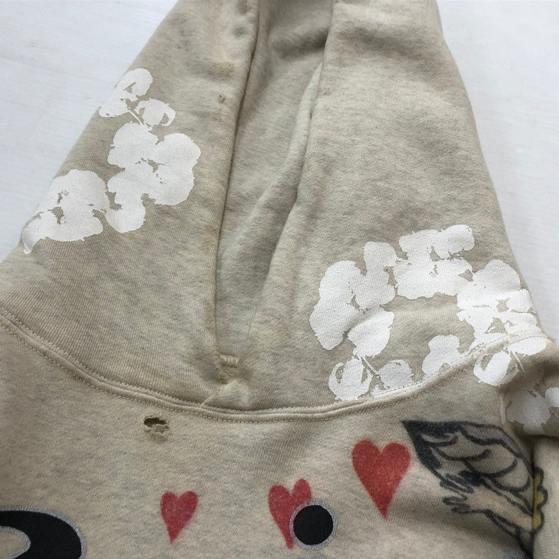 【中古品】【メンズ】 SAINT MICHAEL セント マイケル × DENIM TEARS デニムティアーズ 別注コラボ 22SS GREENAFFITTI HOODIE SM-S22-0000-083 グリーングラフィティ フーディ プルオーバーパーカー 142-260918-sa-15-teih サイズ：XL カラー：総柄 万代Net店