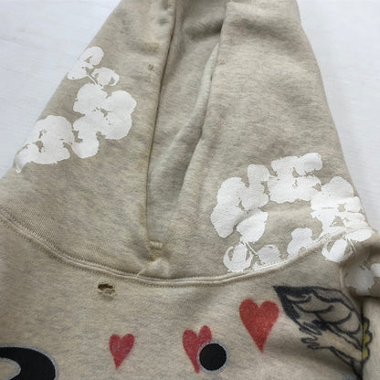 【中古品】【メンズ】 SAINT MICHAEL セント マイケル × DENIM TEARS デニムティアーズ 別注コラボ 22SS GREENAFFITTI HOODIE SM-S22-0000-083 グリーングラフィティ フーディ プルオーバーパーカー 142-260918-sa-15-teih サイズ：XL カラー：総柄 万代Net店