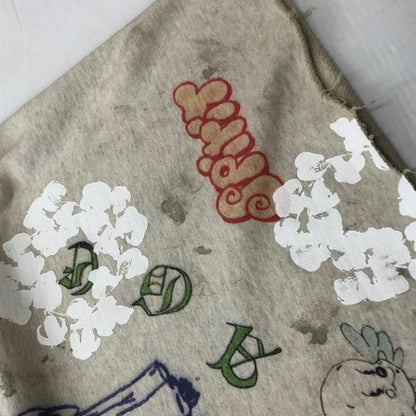 【中古品】【メンズ】 SAINT MICHAEL セント マイケル × DENIM TEARS デニムティアーズ 別注コラボ 22SS GREENAFFITTI HOODIE SM-S22-0000-083 グリーングラフィティ フーディ プルオーバーパーカー 142-260918-sa-15-teih サイズ：XL カラー：総柄 万代Net店